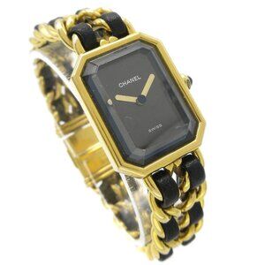 Chanel Premiere C.D.35066 #M Ladies Quartz Watch PLAQUE OR G 20M 97380